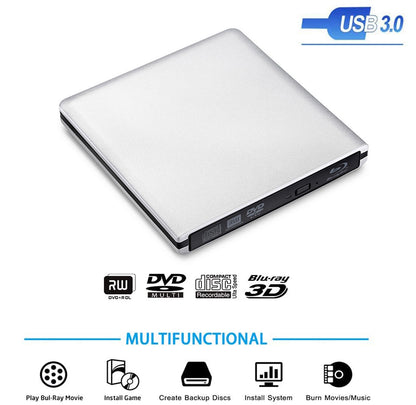 External USB 30 BluRay Burner Drive BDRE Writer 3D BDROM DVDCD Optical Drive For PC Laptop Desktop 1