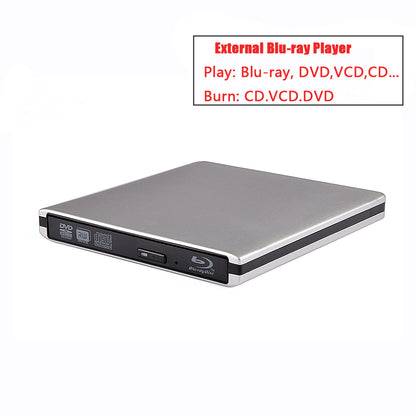 External USB 30 BluRay Burner Drive BDRE Writer 3D BDROM DVDCD Optical Drive For PC Laptop Desktop 6