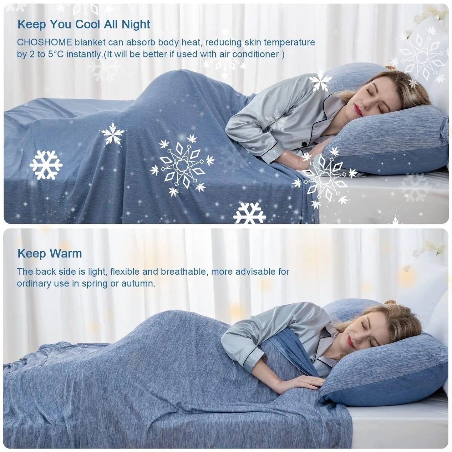 Cooling Blanket For Hot Sleepers Lightweight Summer Comfort 1