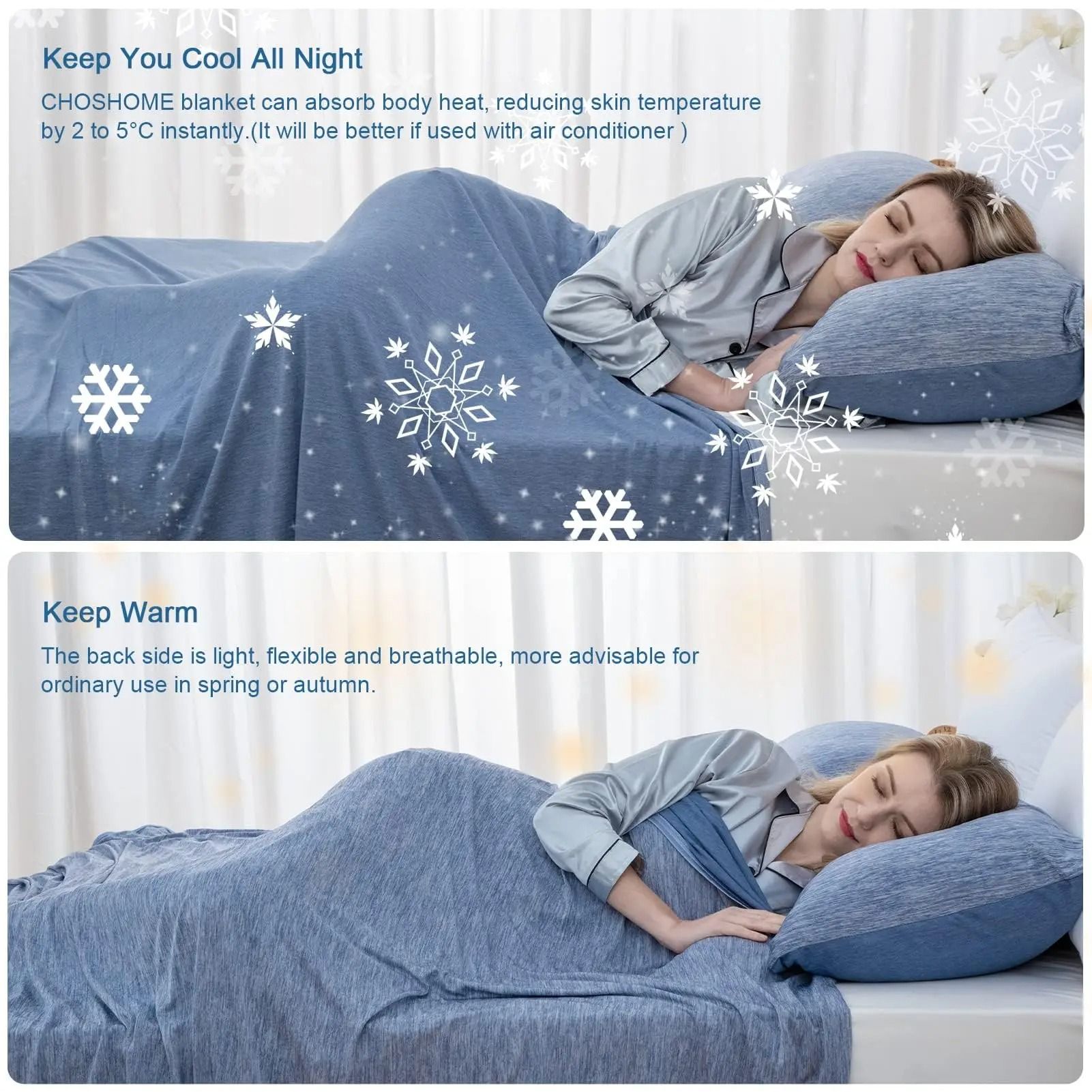 Cooling Blanket For Hot Sleepers Lightweight Summer Comfort 1