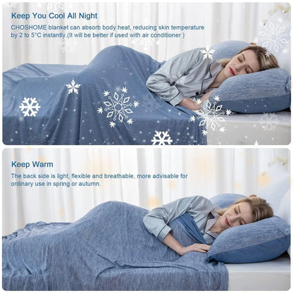 Cooling Blanket For Hot Sleepers Lightweight Summer Comfort 1