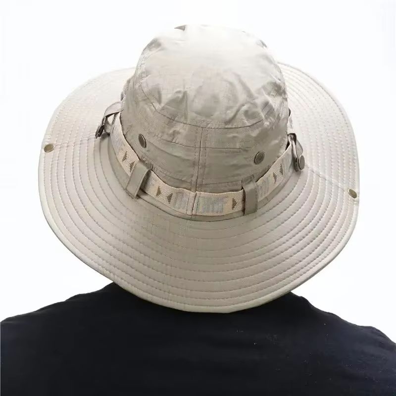 Mens Summer Bucket Hat  Wide Brim UV Protection Outdoor Safari  Hiking Cap 2