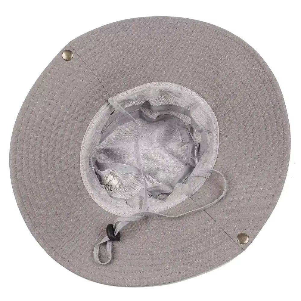 Mens Summer Bucket Hat  Wide Brim UV Protection Outdoor Safari  Hiking Cap 4