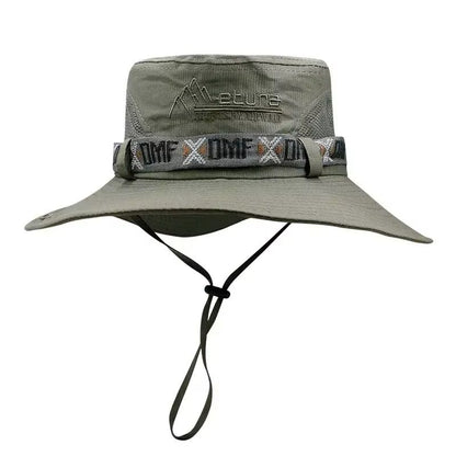 Mens Summer Bucket Hat  Wide Brim UV Protection Outdoor Safari  Hiking Cap 6