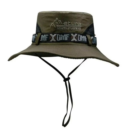 Mens Summer Bucket Hat  Wide Brim UV Protection Outdoor Safari  Hiking Cap 8