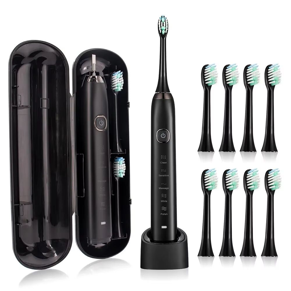 Sarmocare S100 Sonic Electric Toothbrush  Smart Ultrasonic Whitening With 8 Brush Heads 9