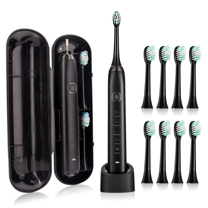 Sarmocare S100 Sonic Electric Toothbrush  Smart Ultrasonic Whitening With 8 Brush Heads 9