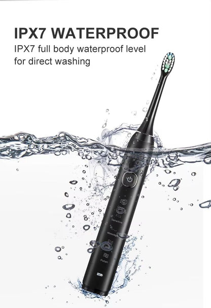 Sarmocare S100 Sonic Electric Toothbrush  Smart Ultrasonic Whitening With 8 Brush Heads 5
