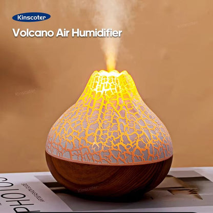 10.14oz Volcano Air Humidifier – USB Ultrasonic Cool Mist Diffuser with 7-Color Night Light