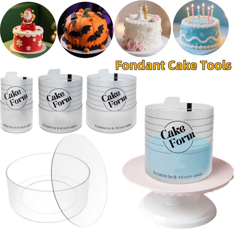 Adjustable Round Cake Ring Mold  Retractable Baking Tool For Mousse Fondant And Layered Cakes 5