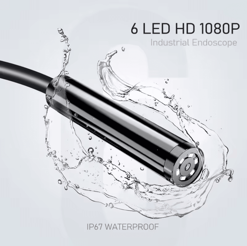 Endoscope Camera With 43 Inch Screen Waterproof HD Borescope With LED Lights 2