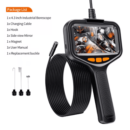 Endoscope Camera With 43 Inch Screen Waterproof HD Borescope With LED Lights 5