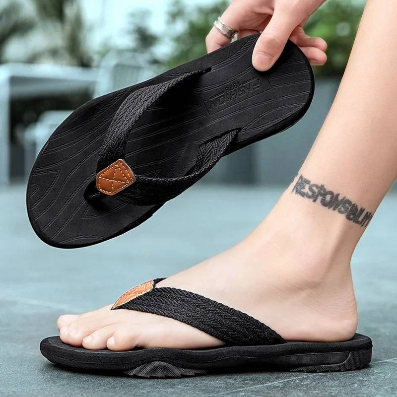 AntiSlip Mens Flip Flops For Beach  Leisure Comfortable Casual Sandals In Large Sizes For Summer 2