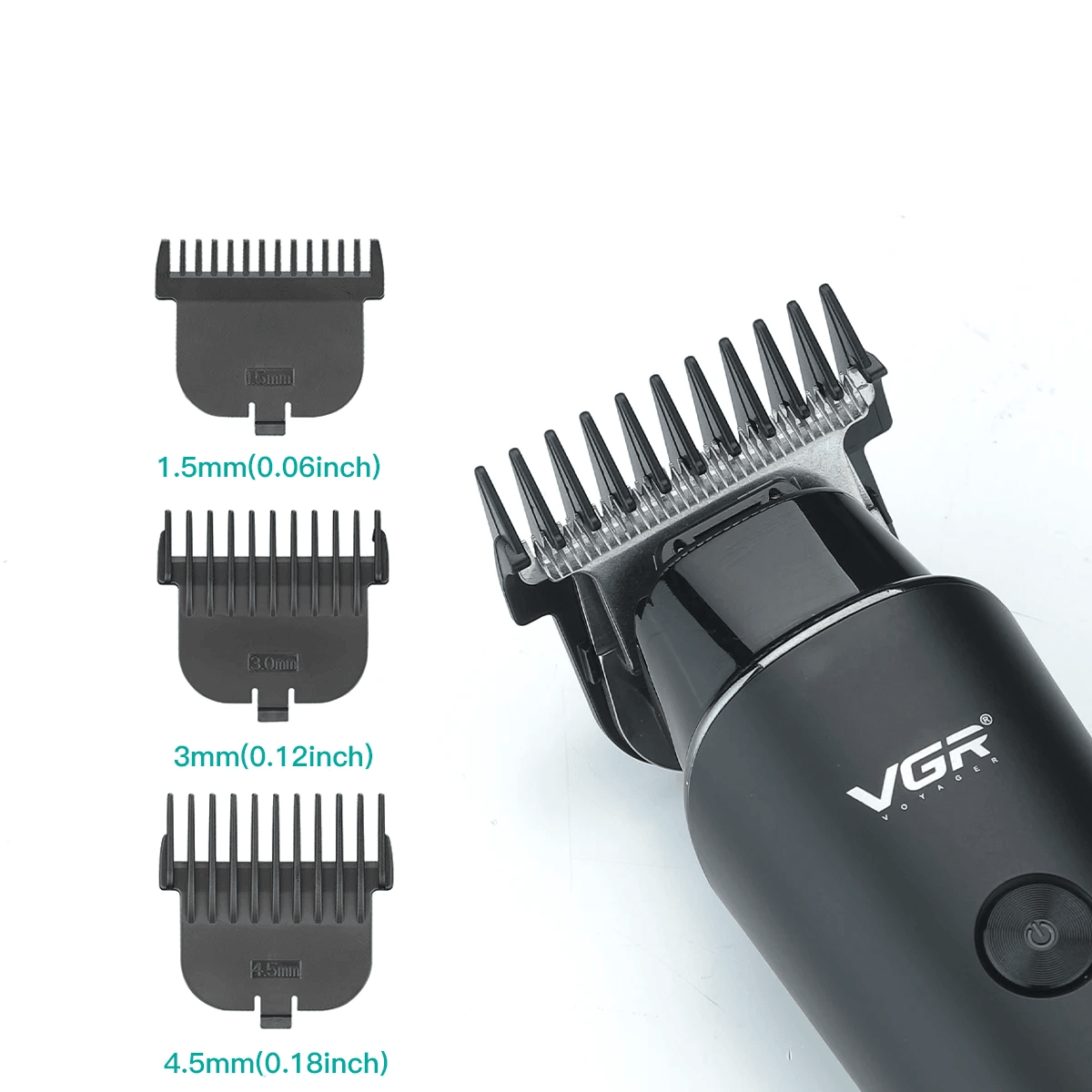 VGR Hair Trimmer Professional Cordless Rechargeable Electric Hair Clipper With LED Display  Precisi 1