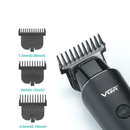 VGR Hair Trimmer Professional Cordless Rechargeable Electric Hair Clipper With LED Display  Precisi 1