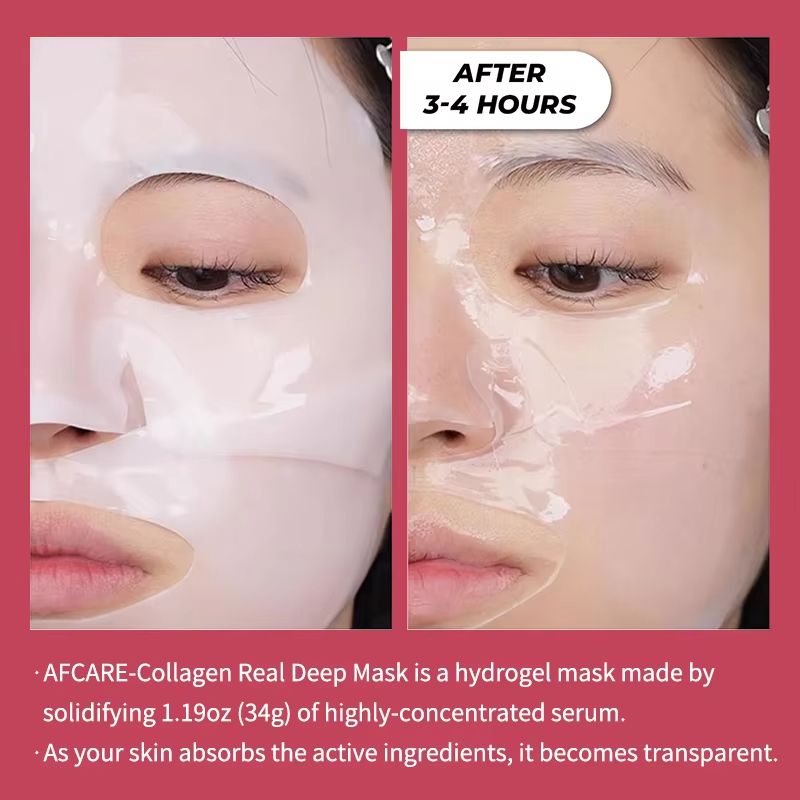 Korean Collagen Face Mask With Hyaluronic Acid  Deep Hydration AntiAging  Brightening Treatment 1