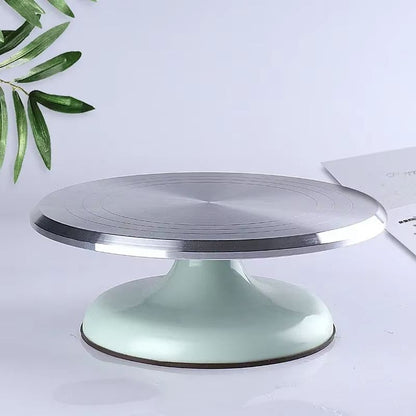 10-Inch Aluminum Alloy Cake Turntable – Professional Baking Tool for Decorating & Display