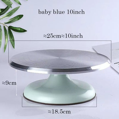10Inch Aluminum Alloy Cake Turntable  Professional Baking Tool For Decorating  Display 10