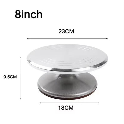 10Inch Aluminum Alloy Cake Turntable  Professional Baking Tool For Decorating  Display 12
