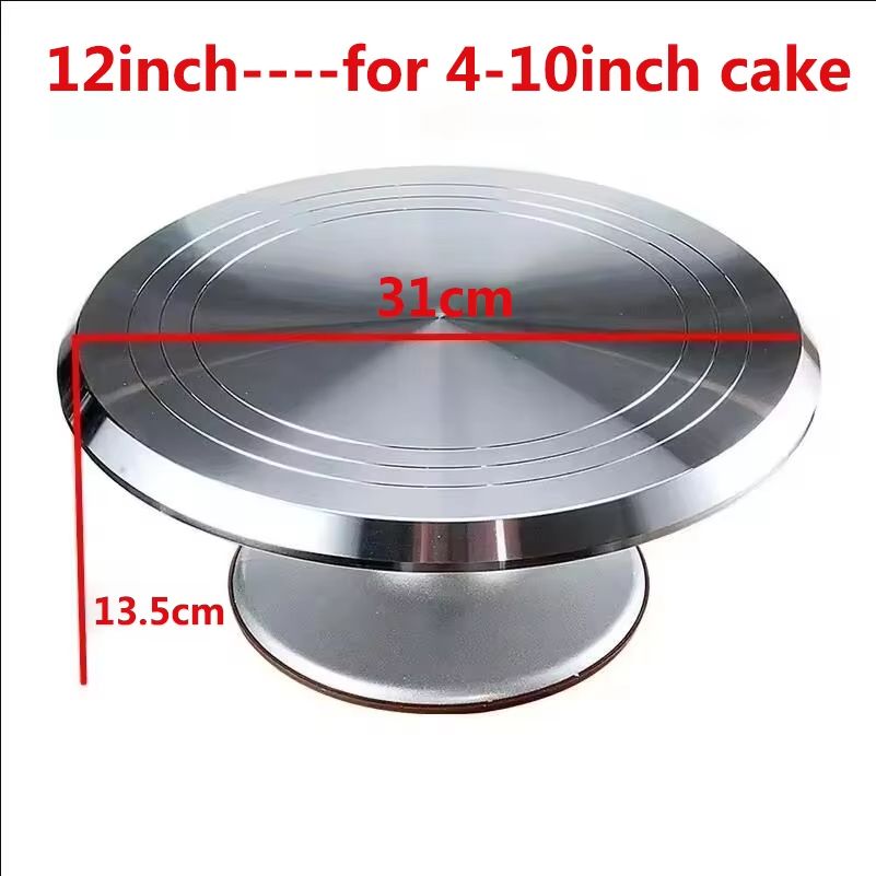 10Inch Aluminum Alloy Cake Turntable  Professional Baking Tool For Decorating  Display 14