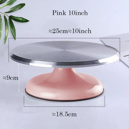 10Inch Aluminum Alloy Cake Turntable  Professional Baking Tool For Decorating  Display 3
