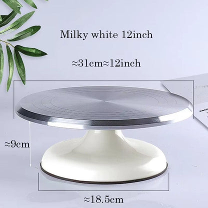 10Inch Aluminum Alloy Cake Turntable  Professional Baking Tool For Decorating  Display 7