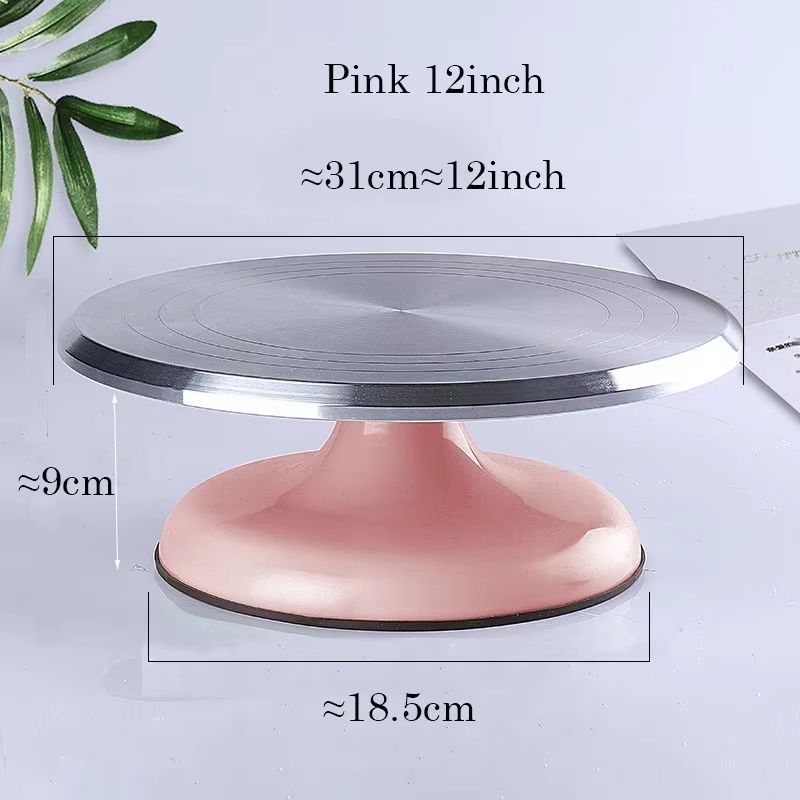 10Inch Aluminum Alloy Cake Turntable  Professional Baking Tool For Decorating  Display 8