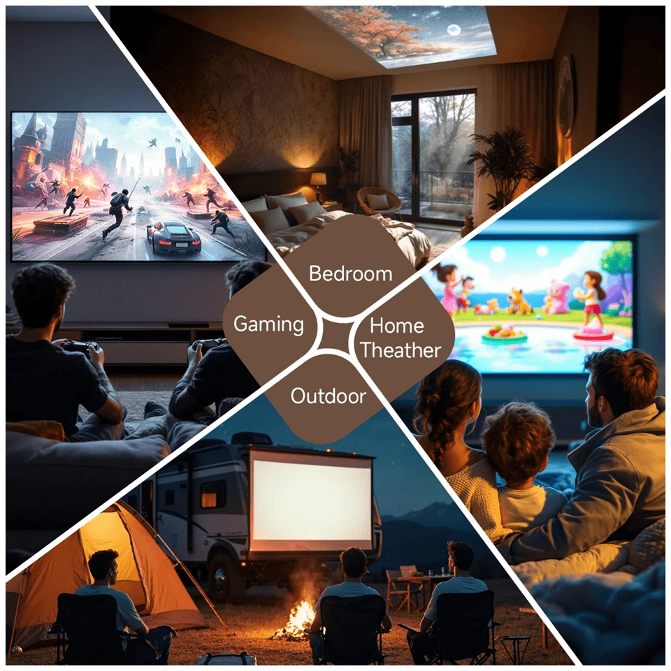 Magcubic 4K Projector Portable Native 1080P Home Theater With Auto Focus 6