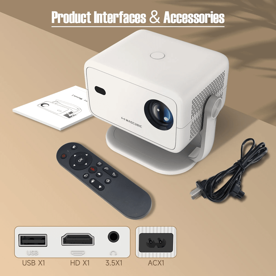 Magcubic 4K Projector Portable Native 1080P Home Theater With Auto Focus 7