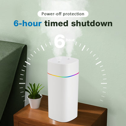 600ml USB Cool Mist Sprayer Portable Electric Air Humidifier  Aroma Oil Diffuser With 7Color Night  4