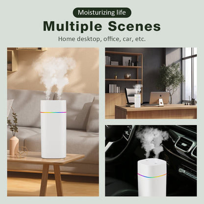 600ml USB Cool Mist Sprayer Portable Electric Air Humidifier  Aroma Oil Diffuser With 7Color Night  5