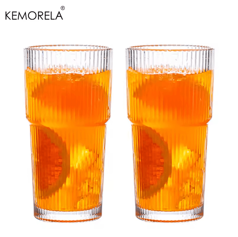 Glass Coffee Cup With Lid And Straw 600ml Transparent Iced Drinkware 4