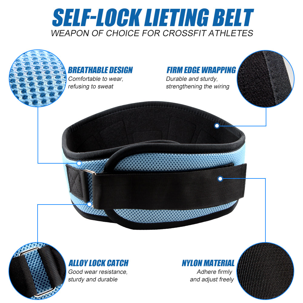 Ultimate Weight Lifting Belt for Men & Women, 6" Core, Lower Back Support Belt for Weightlifting, Fitness Workouts