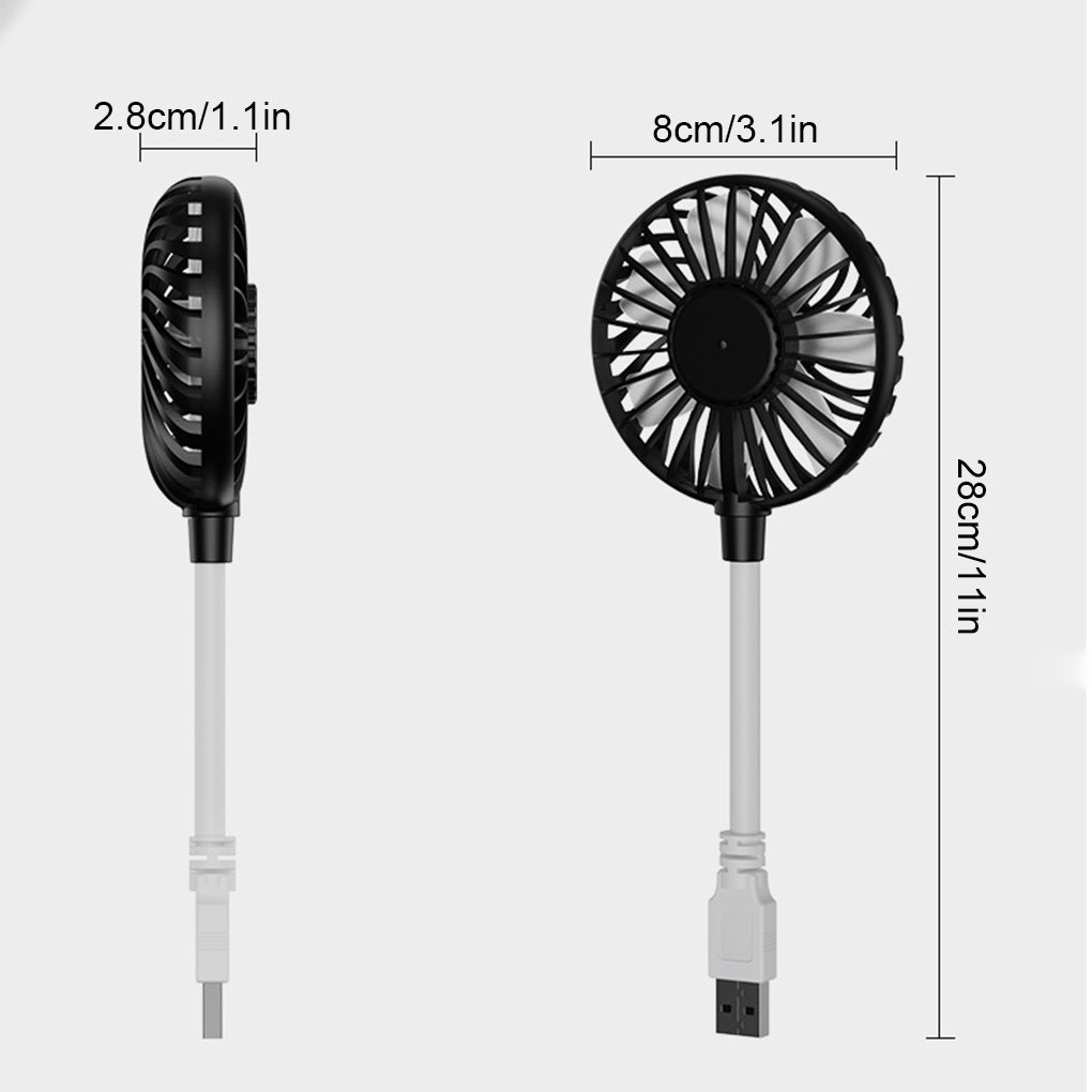 Title Option 2 BenefitFocused 3in1 Portable Handheld Fan With Power Bank Wireless USB Rechargeable  3