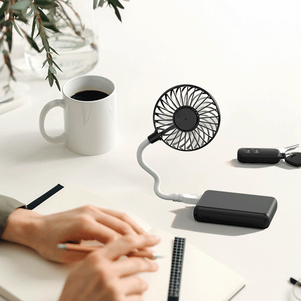 Title Option 2 (Benefit-Focused): 3-in-1 Portable Handheld Fan with Power Bank, Wireless, USB Rechargeable, Silent Pers