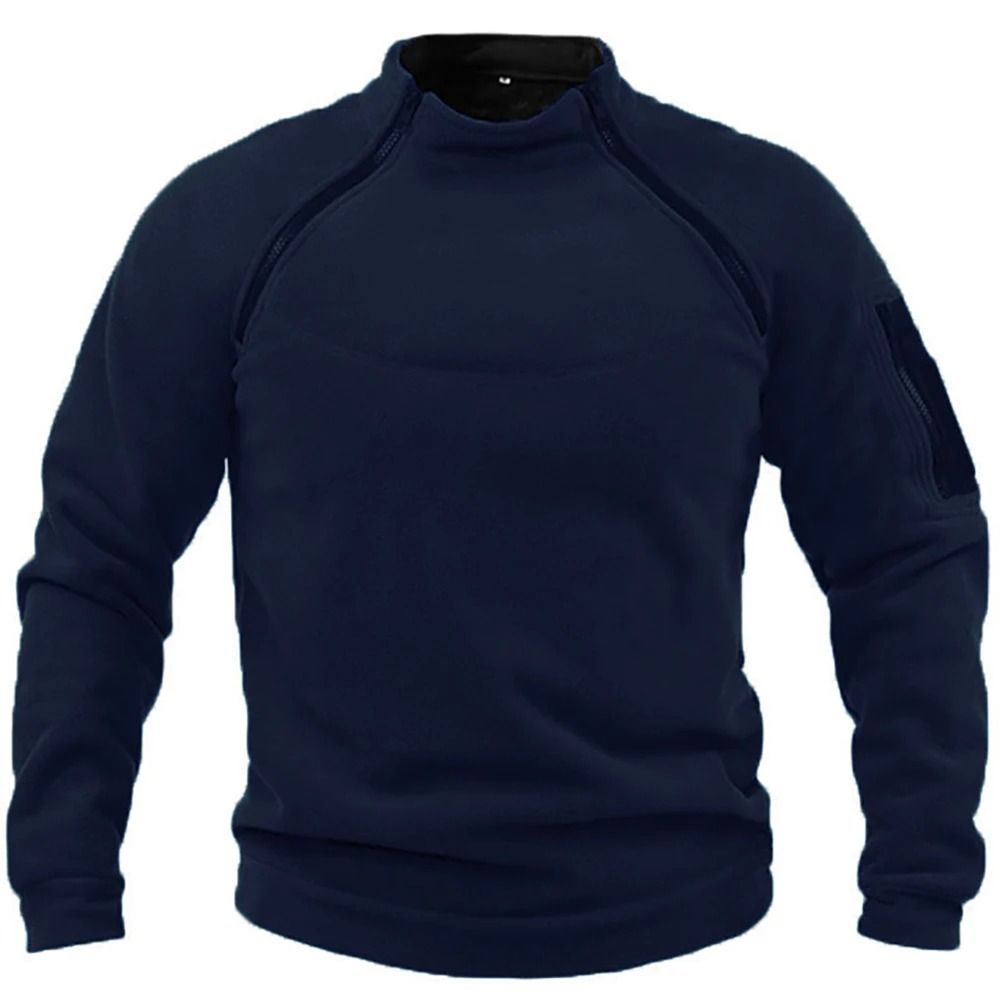 Men Tactical Outdoor Fleece Jacket With Thermal Lining 10