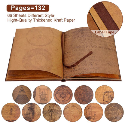 DIY Zodiac Scrapbook Photo Album 132 Page Witch Magic Castle Theme 3