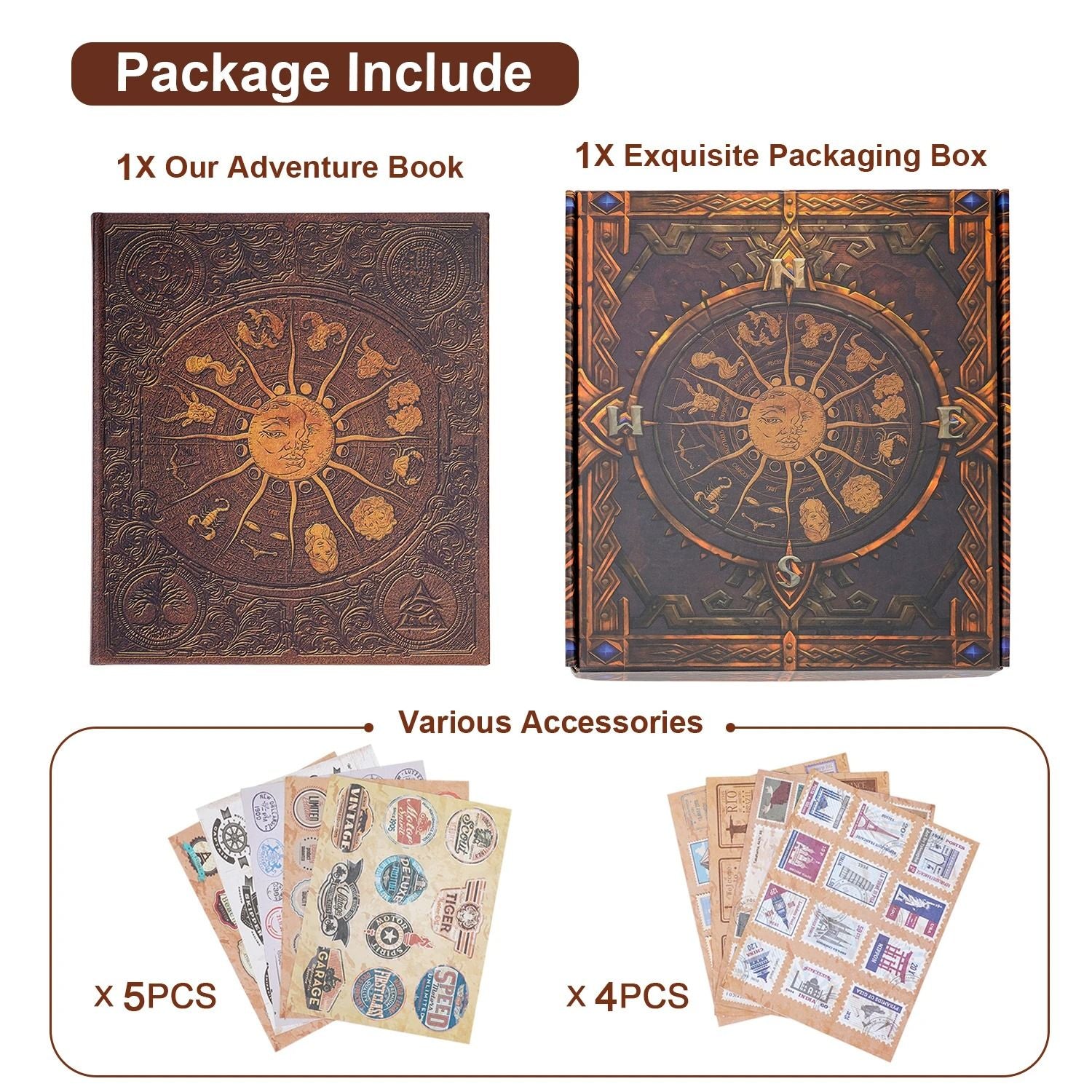 DIY Zodiac Scrapbook Photo Album 132 Page Witch Magic Castle Theme 6