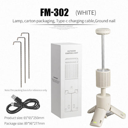 Folding Camping Light Portable Telescopic Lanterns Outdoor Waterproof Magnetic Lamp With Triangle S 4