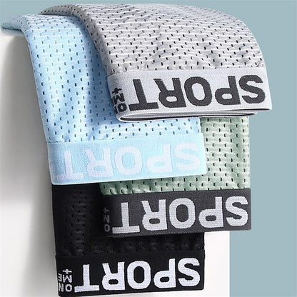 Ice Silk Mens Underwear Man Boxer Shorts Summer Autumn Breathable Underpants U Convex Sexy Panties  2