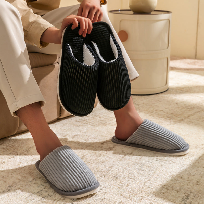 UltraSoft NonSlip Mens Slippers For Winter Warm Plush Indoor Home Shoes With Comfort Flat Heel Perf 4