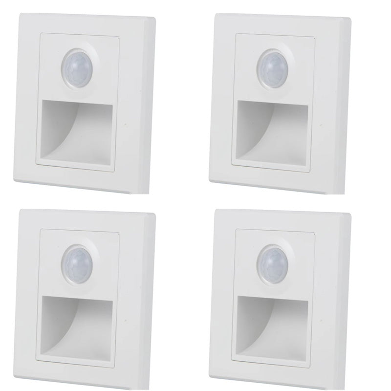 Motion Sensor Night Light AC 110V240V LED Recessed Staircase  Bedroom Wall Lamp With Auto OnOff Det 7