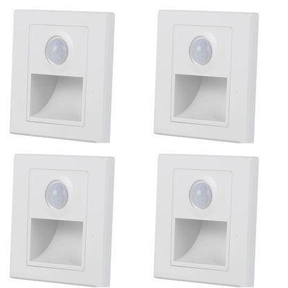 Motion Sensor Night Light AC 110V240V LED Recessed Staircase  Bedroom Wall Lamp With Auto OnOff Det 7