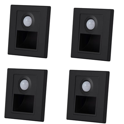 Motion Sensor Night Light AC 110V240V LED Recessed Staircase  Bedroom Wall Lamp With Auto OnOff Det 9