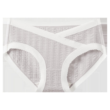 Traceless Ice Silk Pregnancy Panties Cotton Jacquard Mid Waist V Shaped Briefs Summer Maternity Bre 7