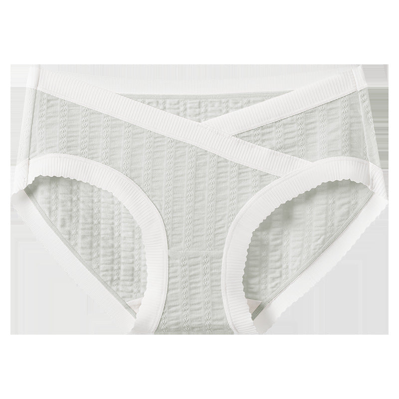 Traceless Ice Silk Pregnancy Panties Cotton Jacquard Mid Waist V Shaped Briefs Summer Maternity Bre 8