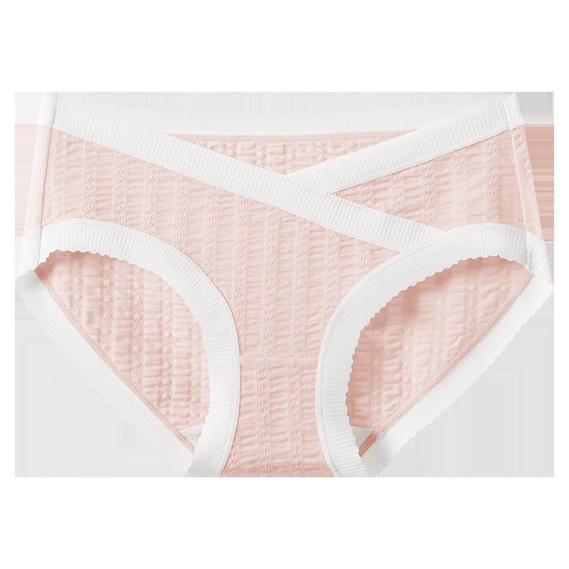 Traceless Ice Silk Pregnancy Panties Cotton Jacquard Mid Waist V Shaped Briefs Summer Maternity Bre 9
