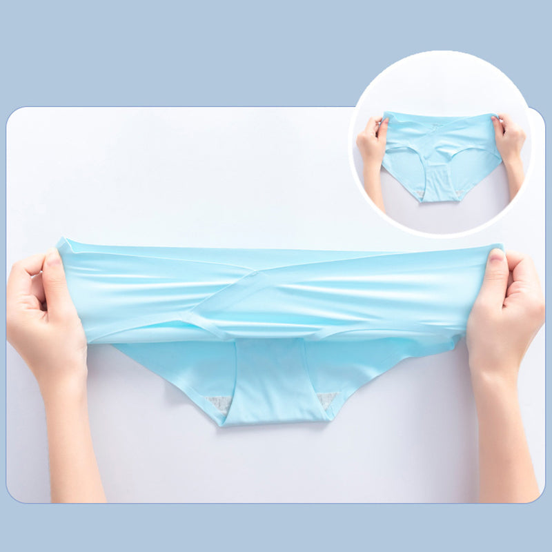 Seamless Women Maternity Panties For Pregnant Ice Silk Low Waist Pregnancy Briefs Summer Shorts Pan 3
