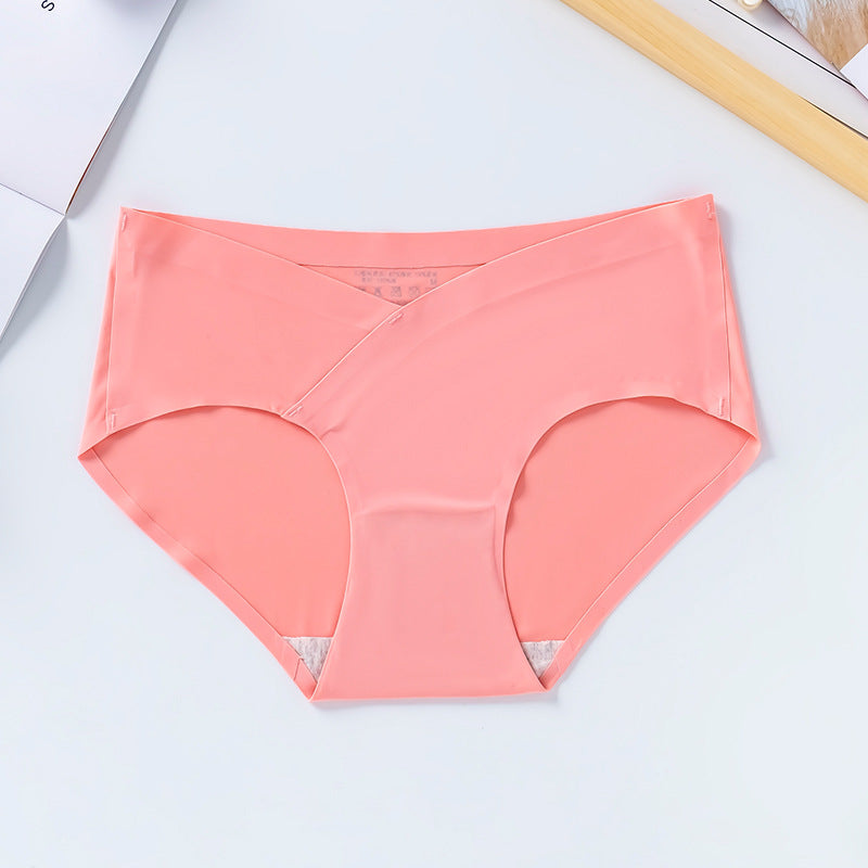Seamless Women Maternity Panties For Pregnant Ice Silk Low Waist Pregnancy Briefs Summer Shorts Pan 10