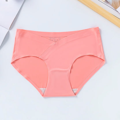 Seamless Women Maternity Panties For Pregnant Ice Silk Low Waist Pregnancy Briefs Summer Shorts Pan 10
